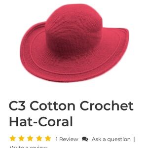 Foxgloves Cotton Crochet Hats
HANDMADE IN BALI - Coral Red